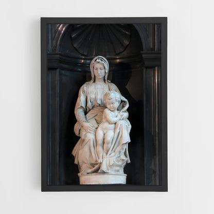 ap-madonna and child michelangelo-1 cadre Noir