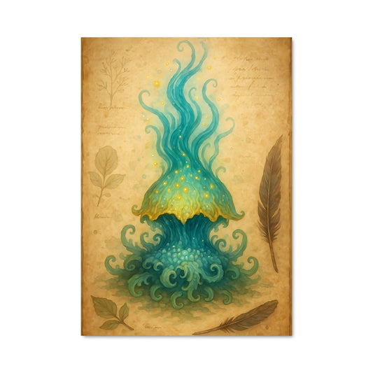 Poster Flamme Psychédélique