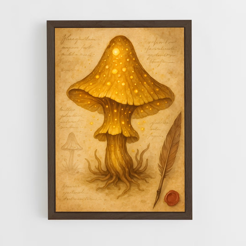 ap-magic mushroom-6 cadre Bois foncé