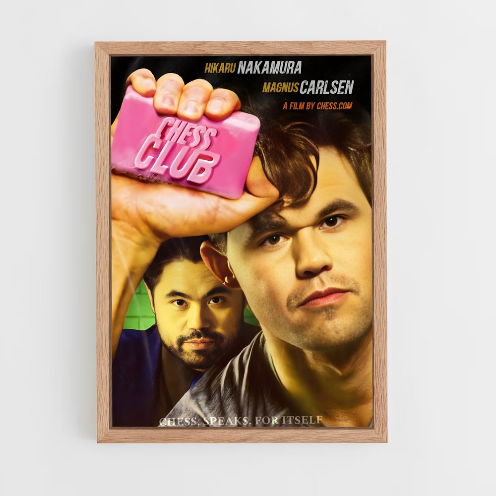 ap-magnus carlsen-1 cadre Bois clair