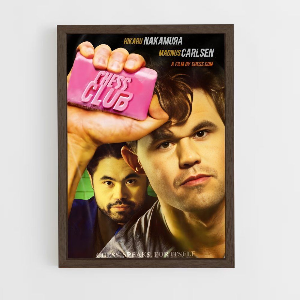 ap-magnus carlsen-1 cadre Bois foncé