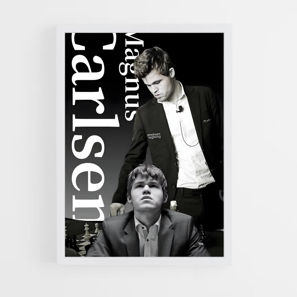 ap-magnus carlsen-2 cadre Blanc