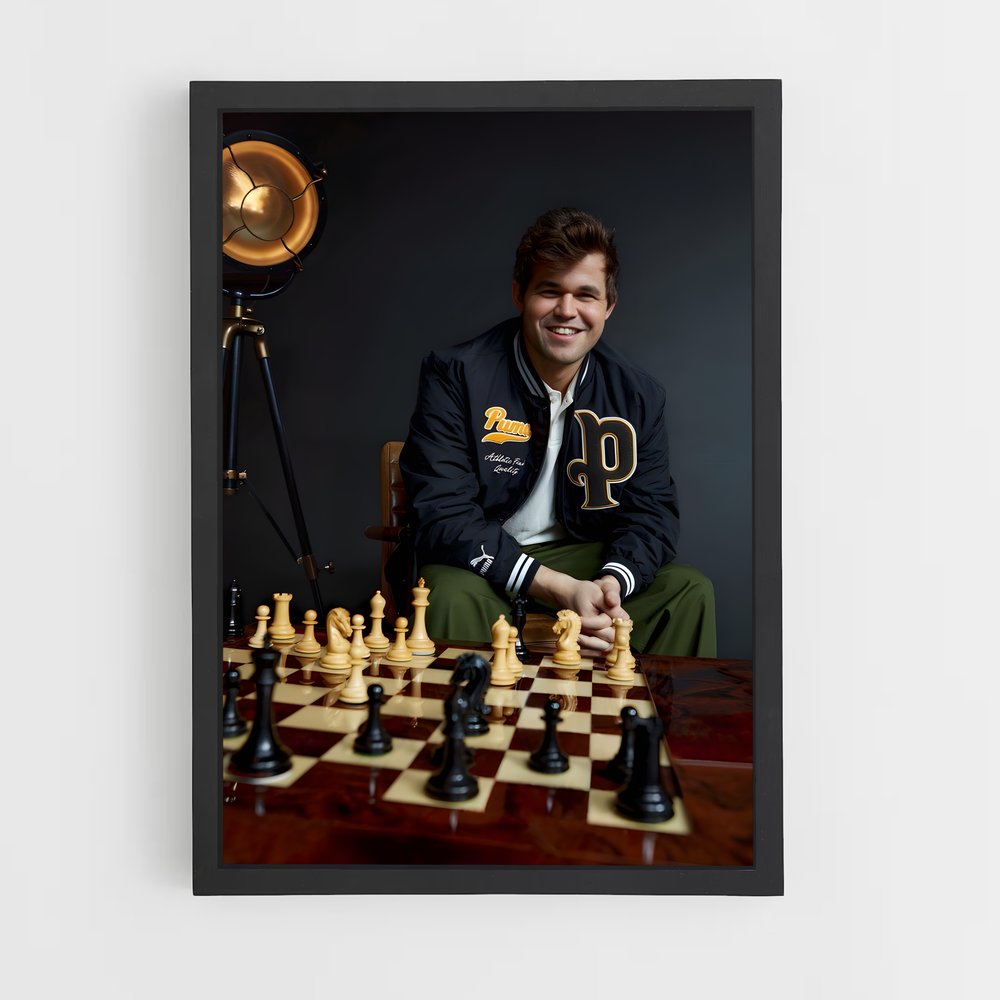 ap-magnus carlsen-5 cadre Noir