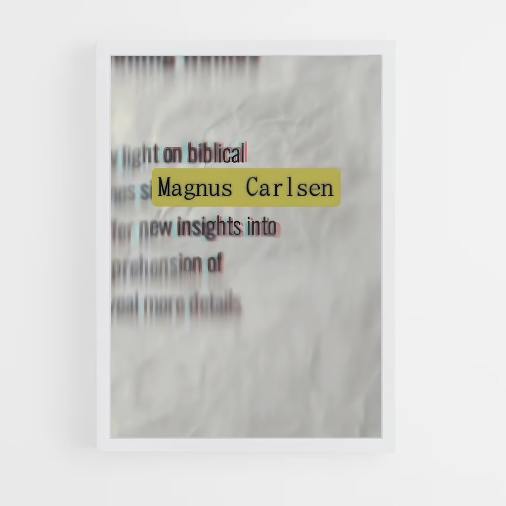 ap-magnus carlsen-6 cadre Blanc