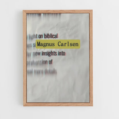 ap-magnus carlsen-6 cadre Bois clair