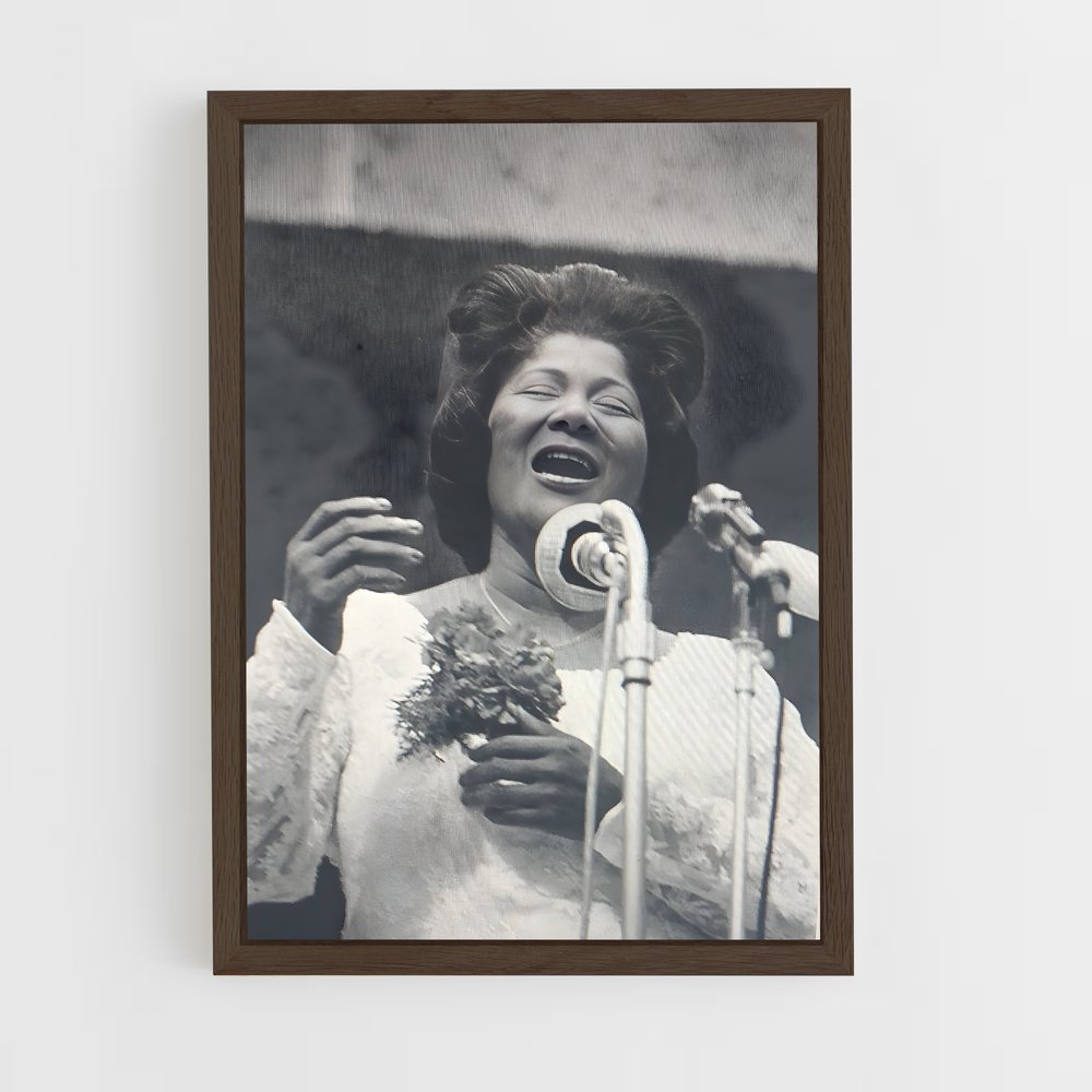 ap-mahalia jackson-3 cadre Bois foncé