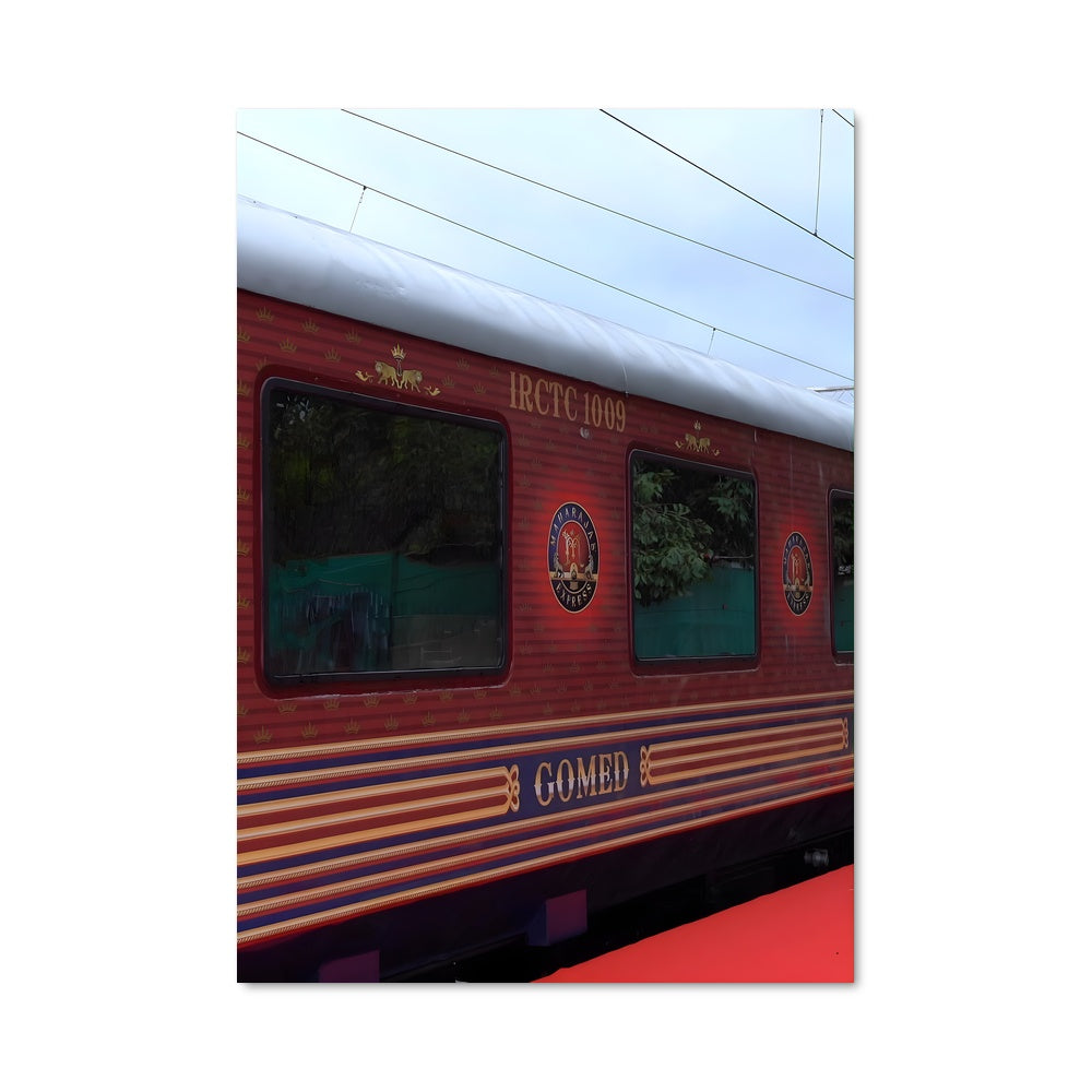 Poster Train Rouge Maharaja