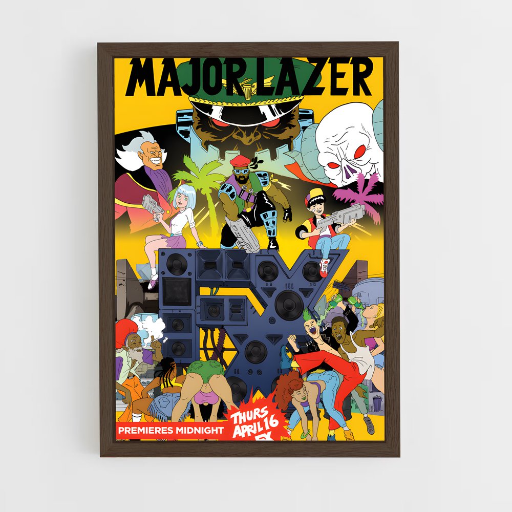 ap-major lazer-3 cadre Bois foncé