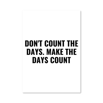 Poster Make It Count