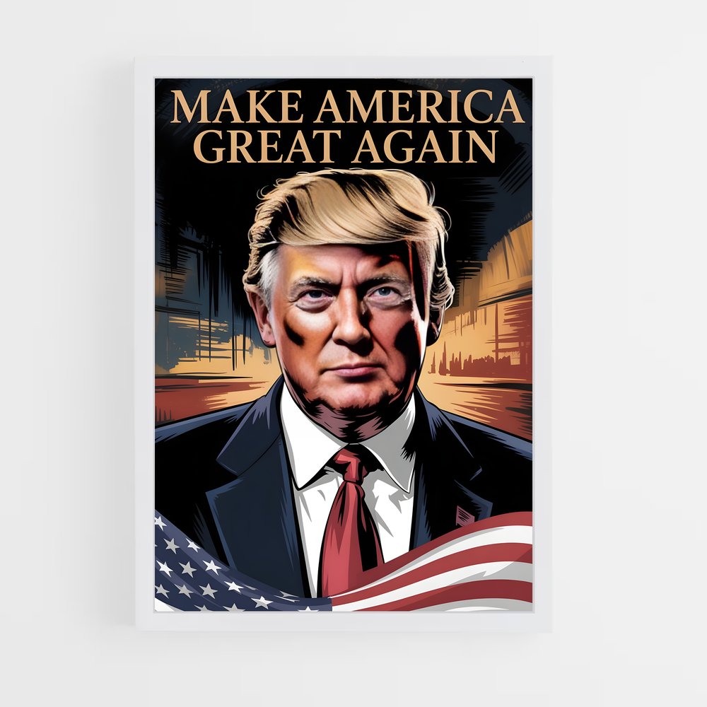 ap-make america great again-1 cadre Blanc
