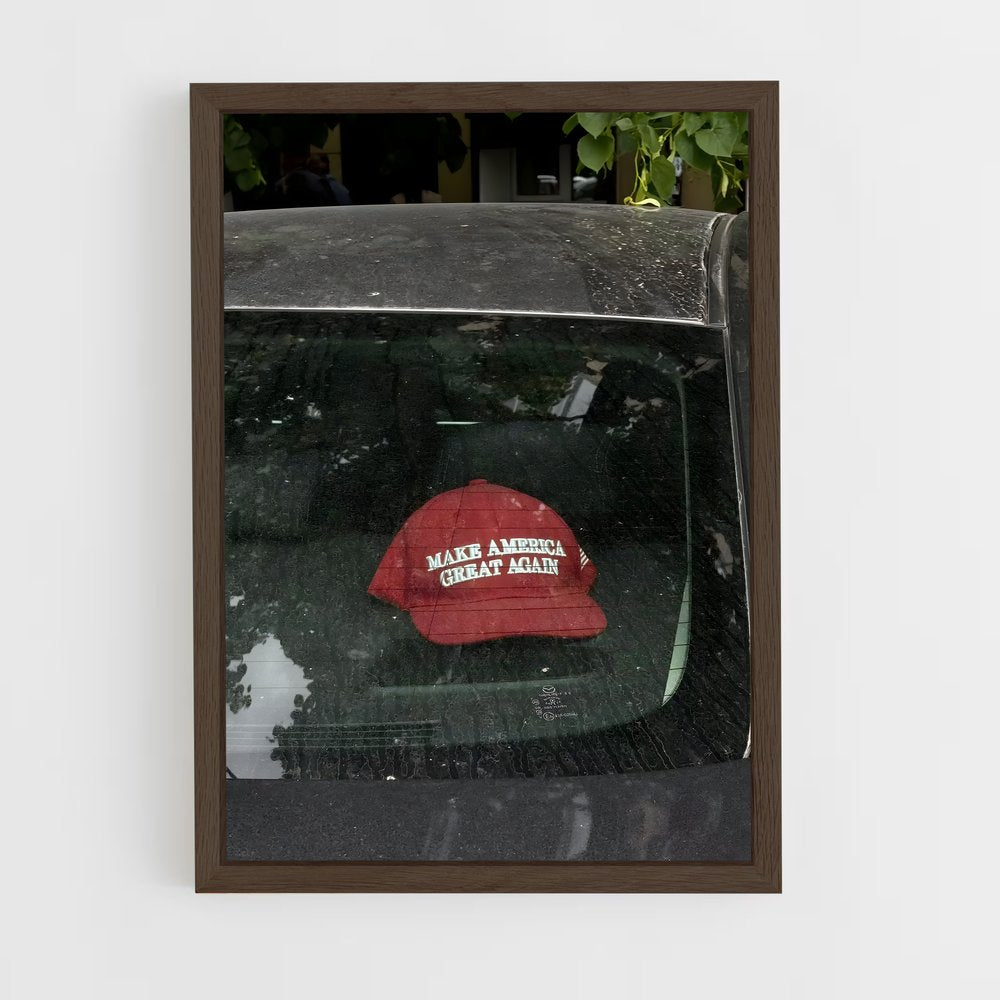 ap-make america great again-2 cadre Bois foncé
