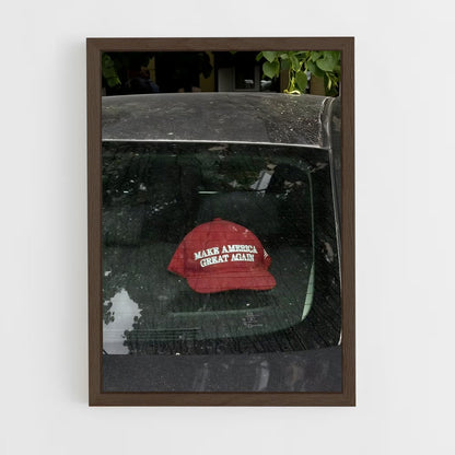 ap-make america great again-2 cadre Bois foncé