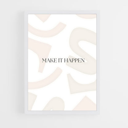 ap-make it happen-3 cadre Blanc