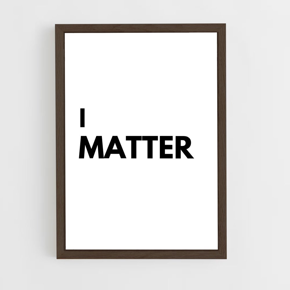 ap-make it matter-2 cadre Bois foncé
