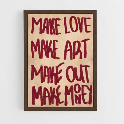 ap-make it real-2 cadre Bois foncé