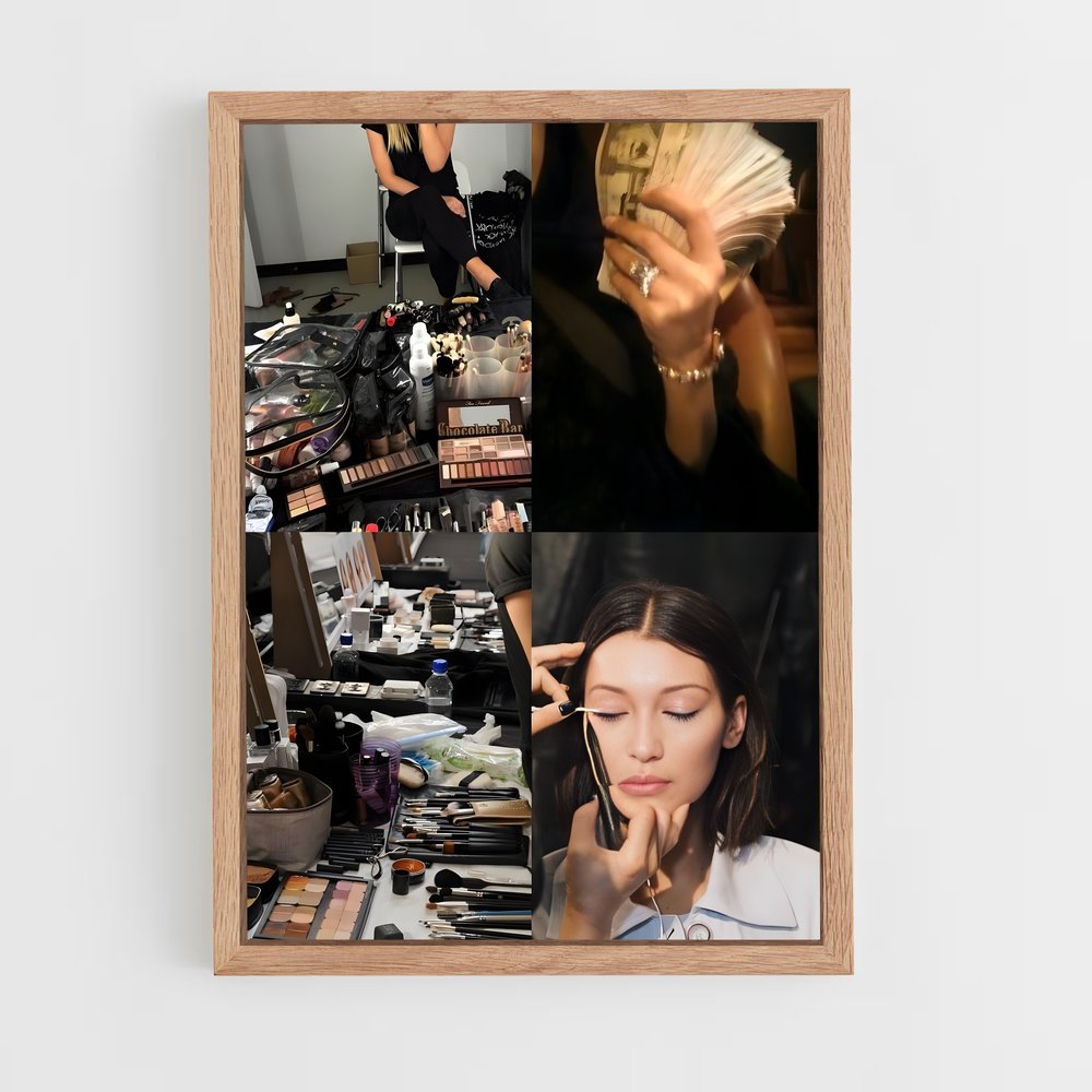 ap-makeup artist-3 cadre Bois clair