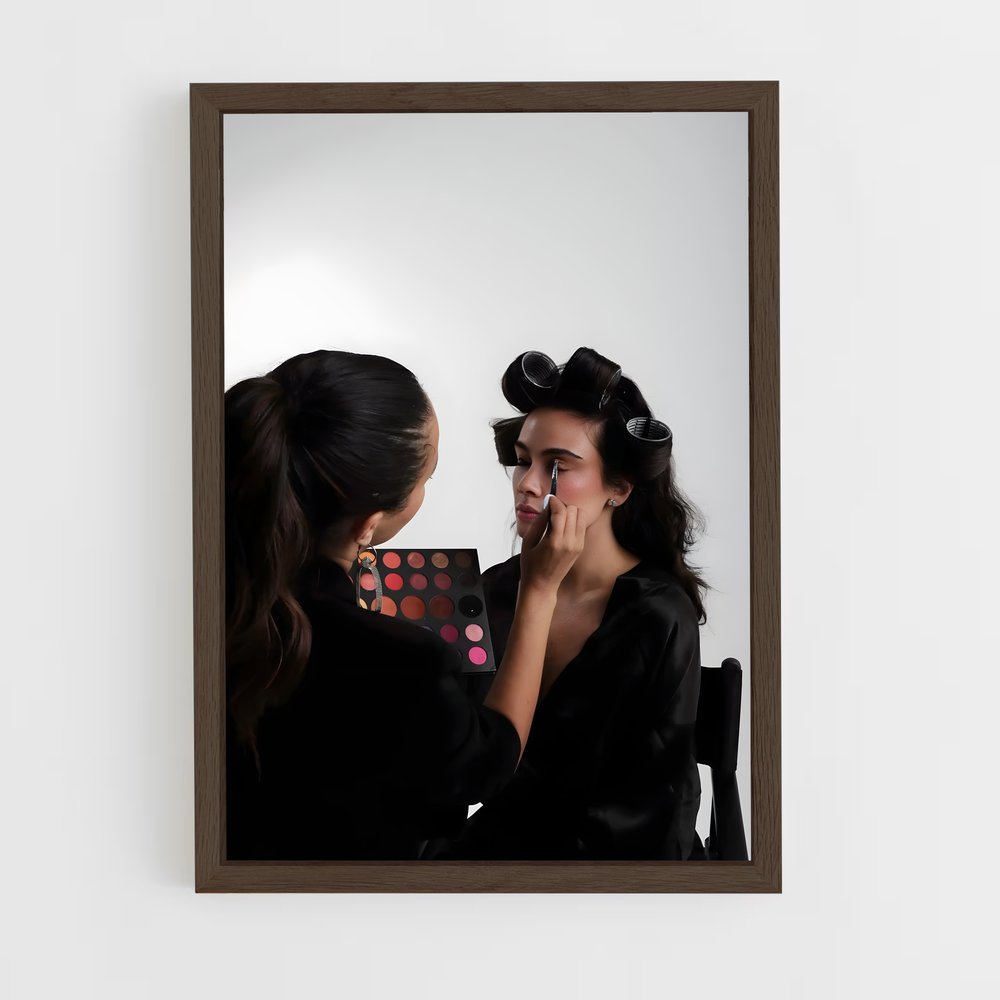 ap-makeup artist-7 cadre Bois foncé