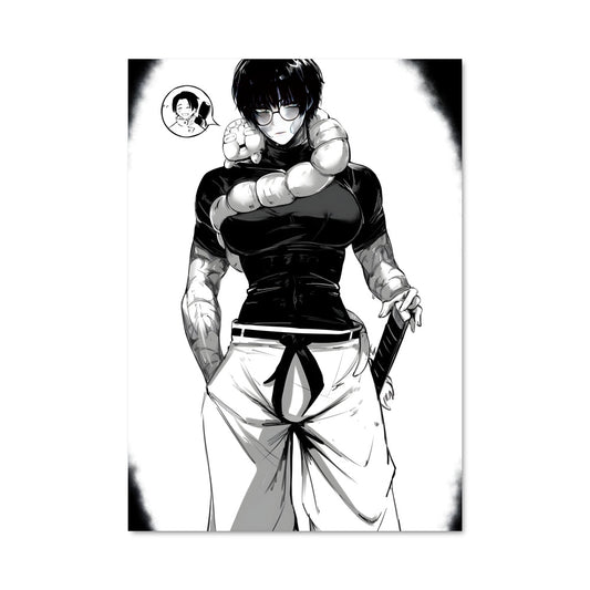 Poster Zenin en Noir et Blanc
