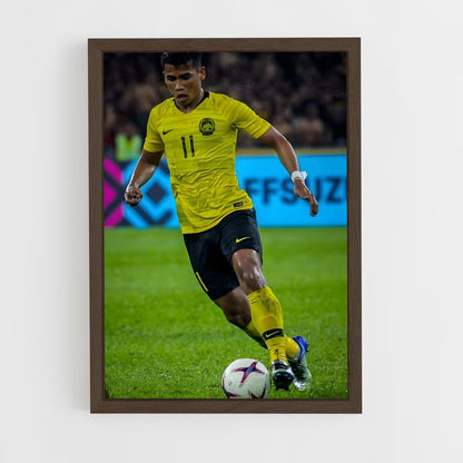 ap-malaysia national football team-6 cadre Bois foncé