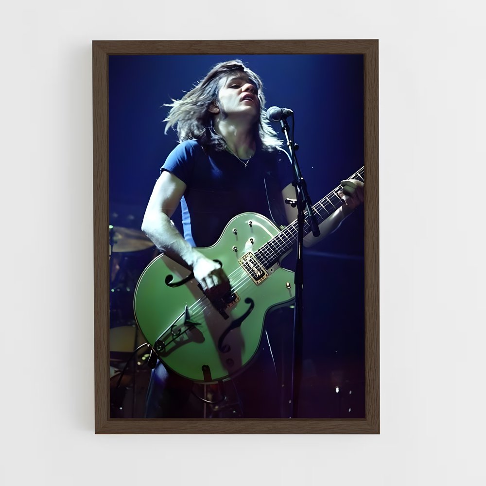 ap-malcolm young-4 cadre Bois foncé