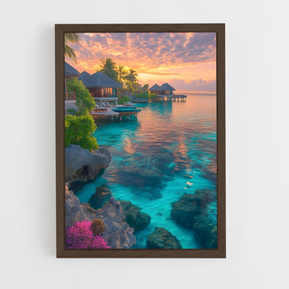 ap-maldives-12 cadre Bois foncé