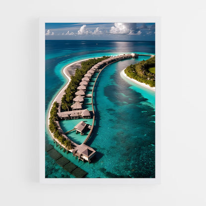 ap-maldives beach-12 cadre Blanc
