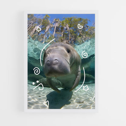 ap-manatee-4 cadre Blanc