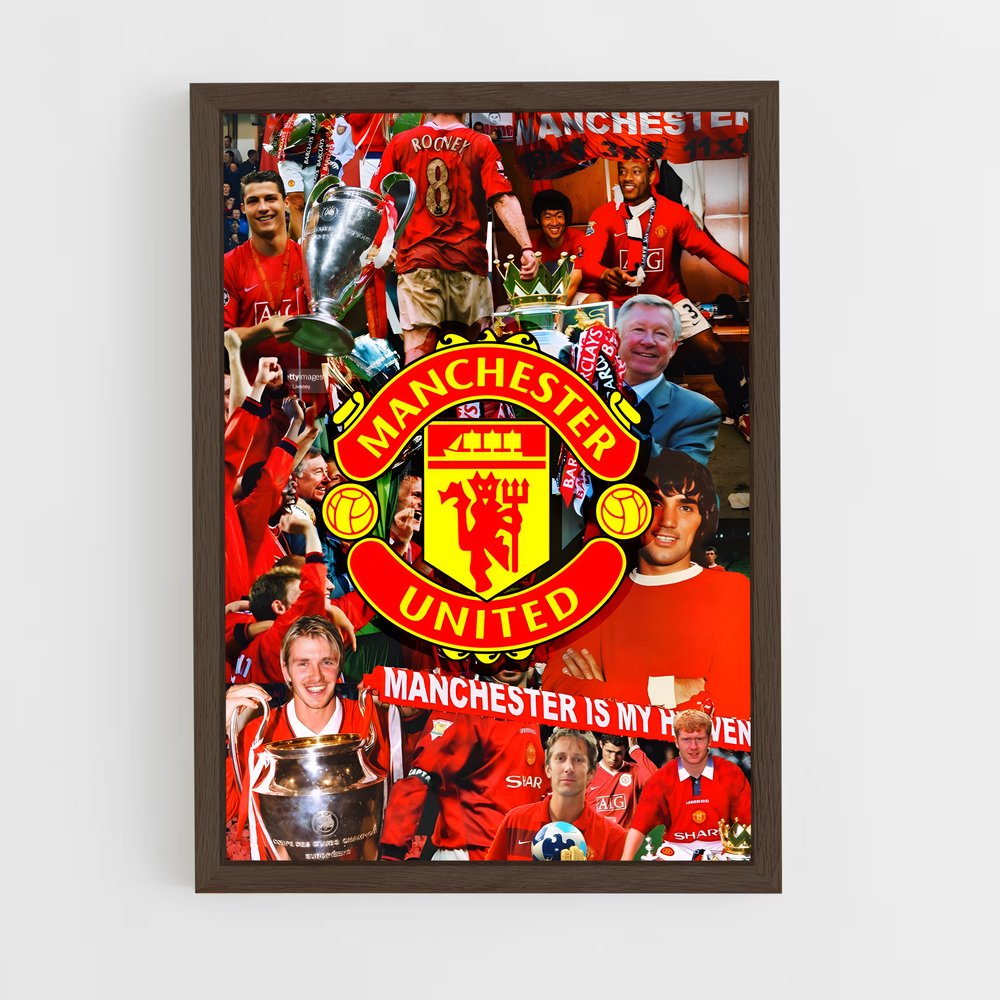 ap-manchester united fc-10 cadre Bois foncé