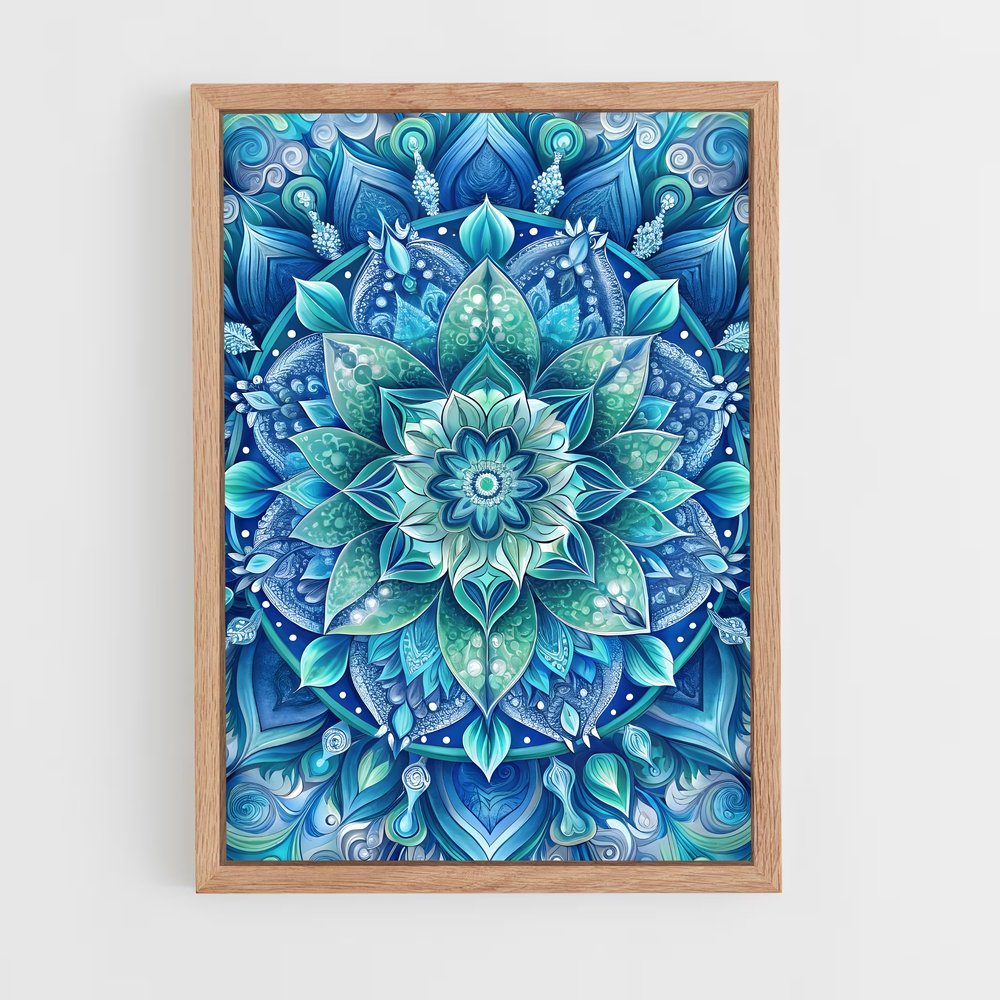 ap-mandala-1 cadre Bois clair