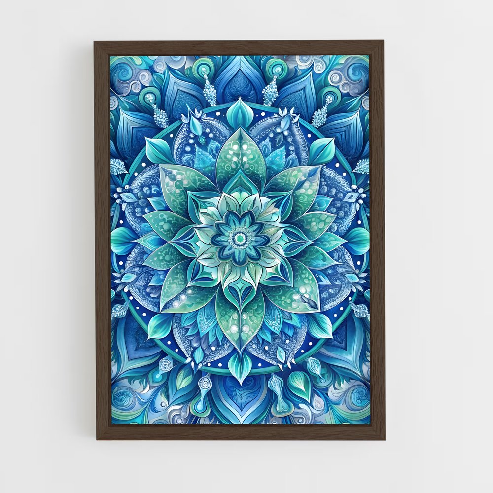 ap-mandala-1 cadre Bois foncé