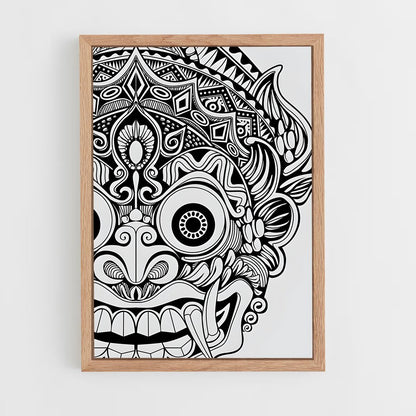 ap-mandala-2 cadre Bois clair