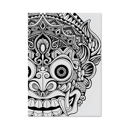 Poster Visage Mandala