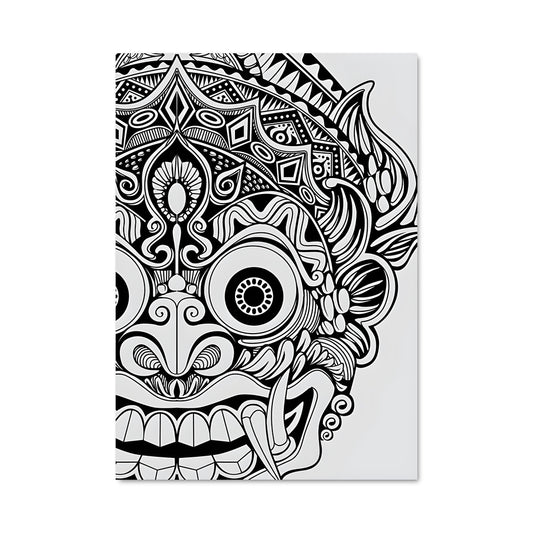 Poster Visage Mandala