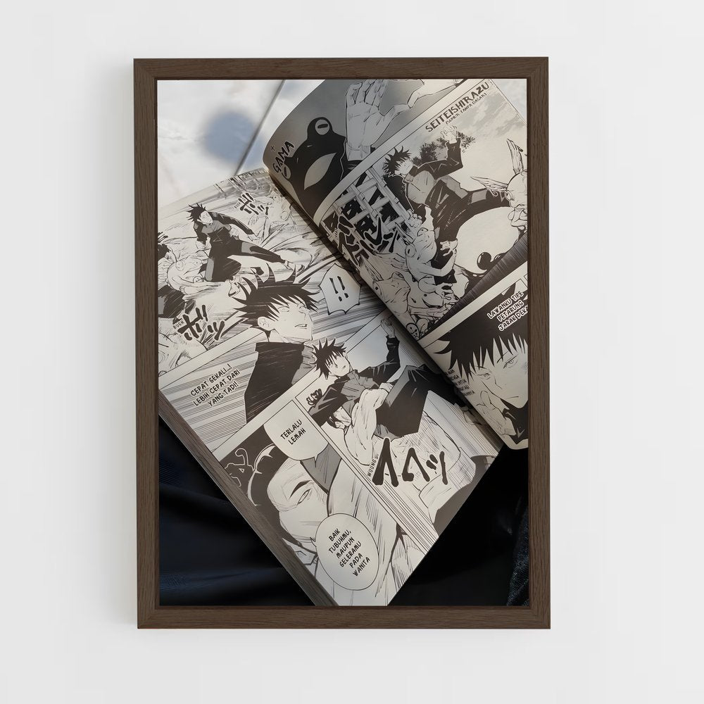 ap-manga reader-1 cadre Bois foncé