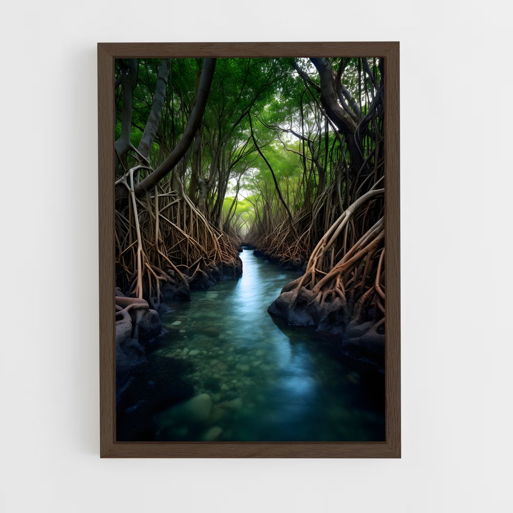 ap-mangrove-12 cadre Bois foncé