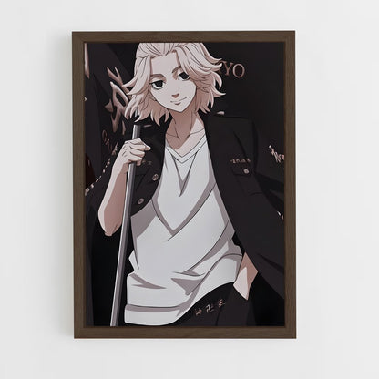 ap-manjiro sano-3 cadre Bois foncé