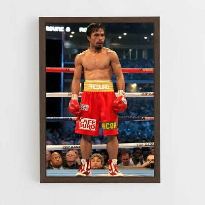 ap-manny pacquiao-4 cadre Bois foncé