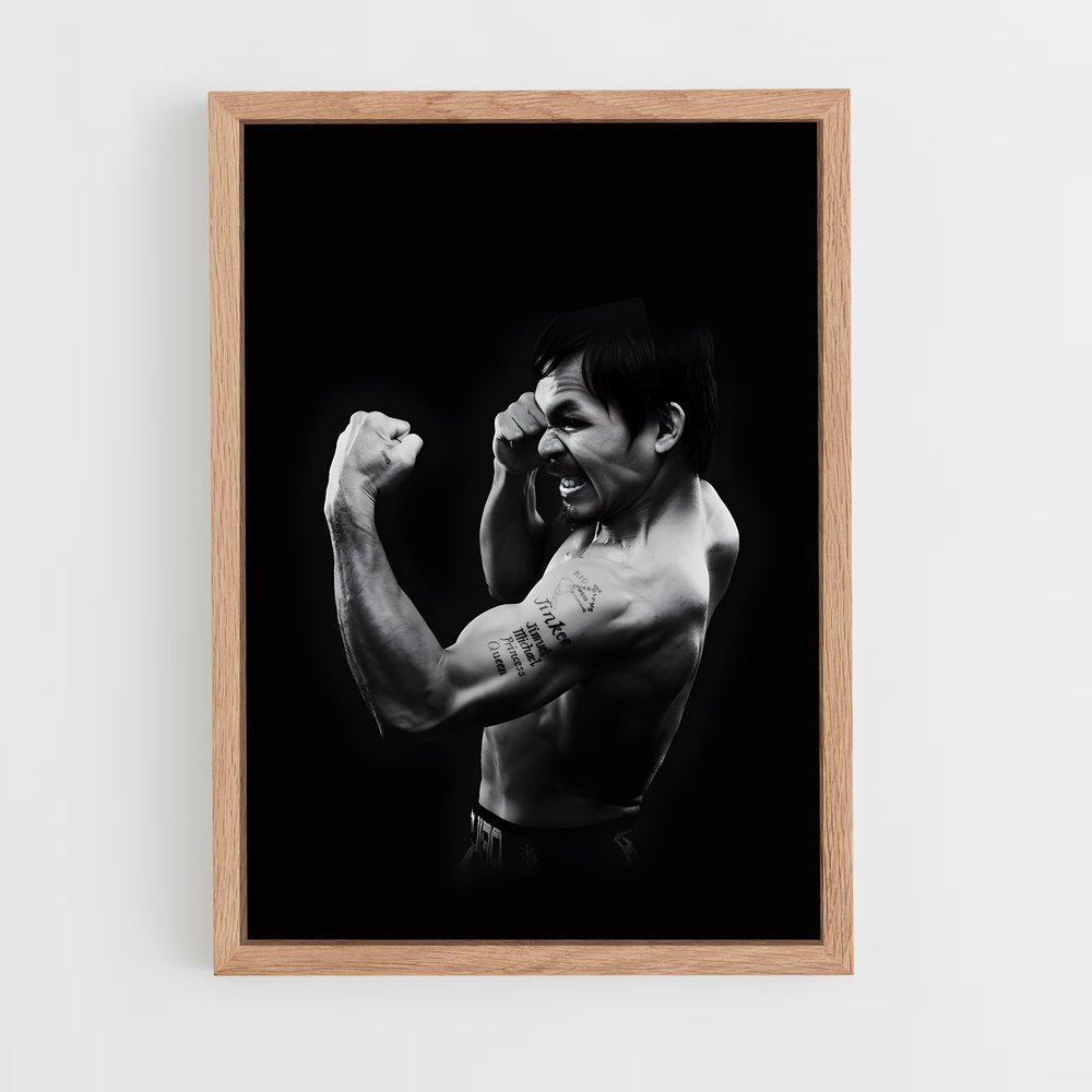 ap-manny pacquiao-9 cadre Bois clair