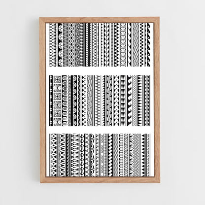 ap-maori patterns-1 cadre Bois clair