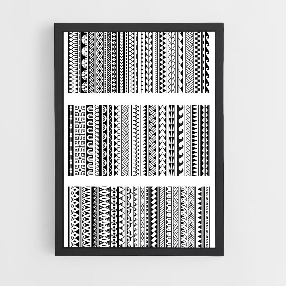 ap-maori patterns-1 cadre Noir