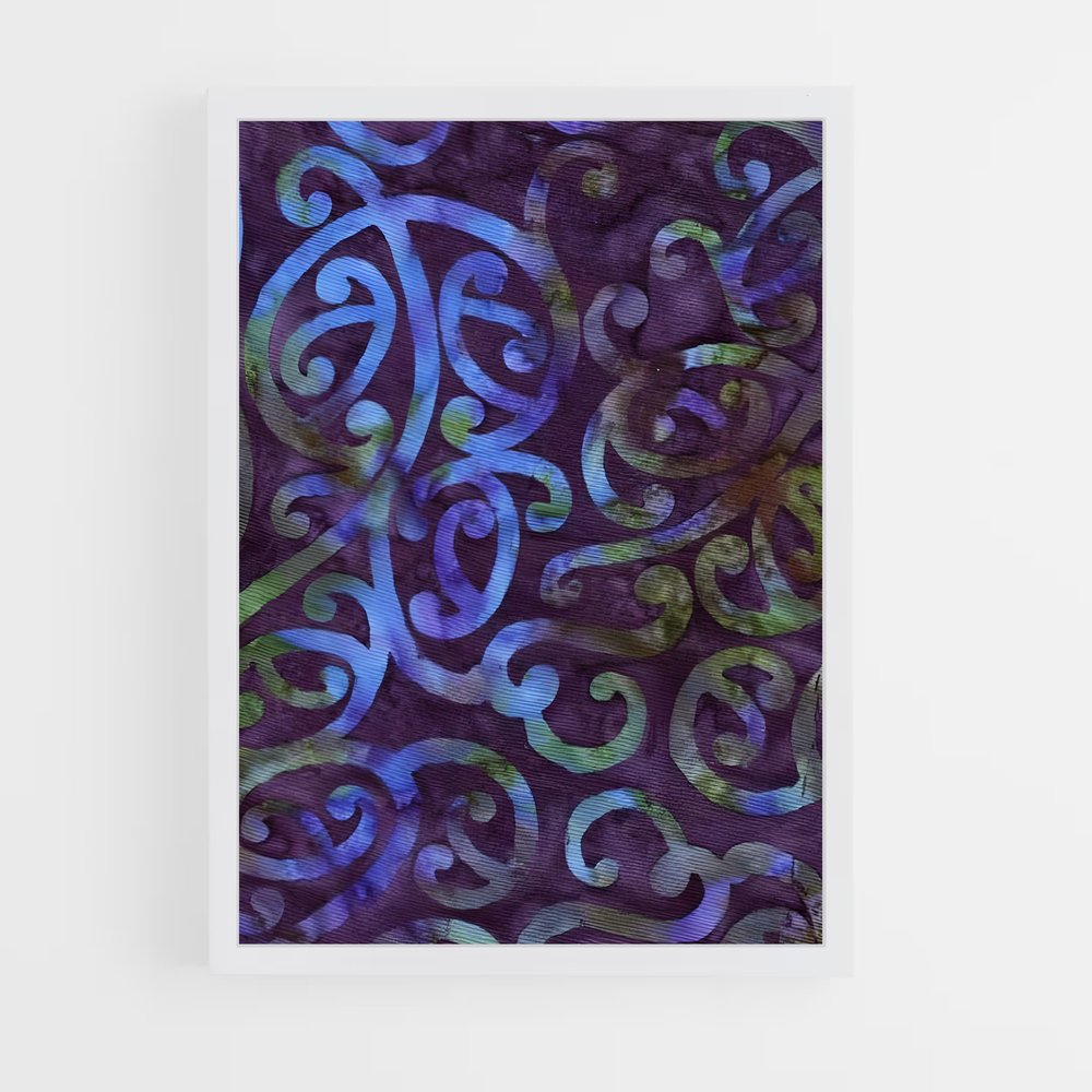 ap-maori patterns-2 cadre Blanc