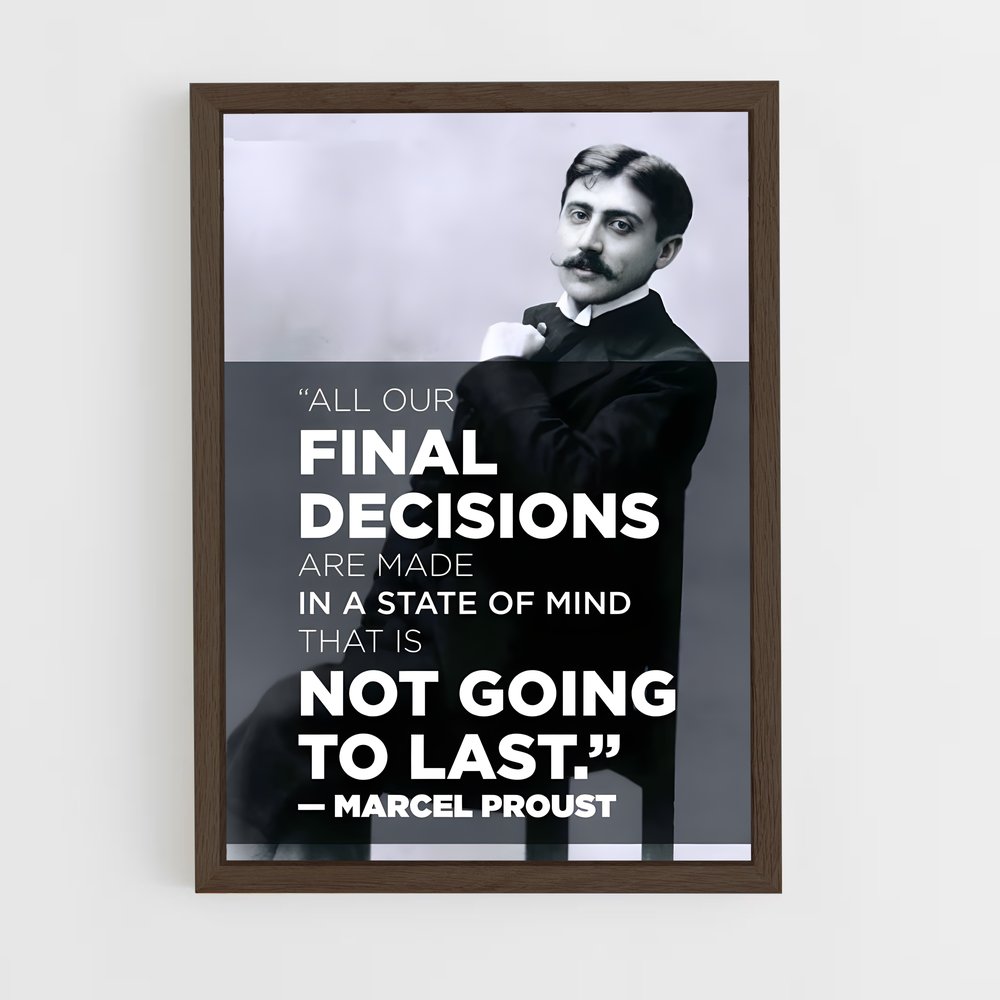 ap-marcel proust-4 cadre Bois foncé