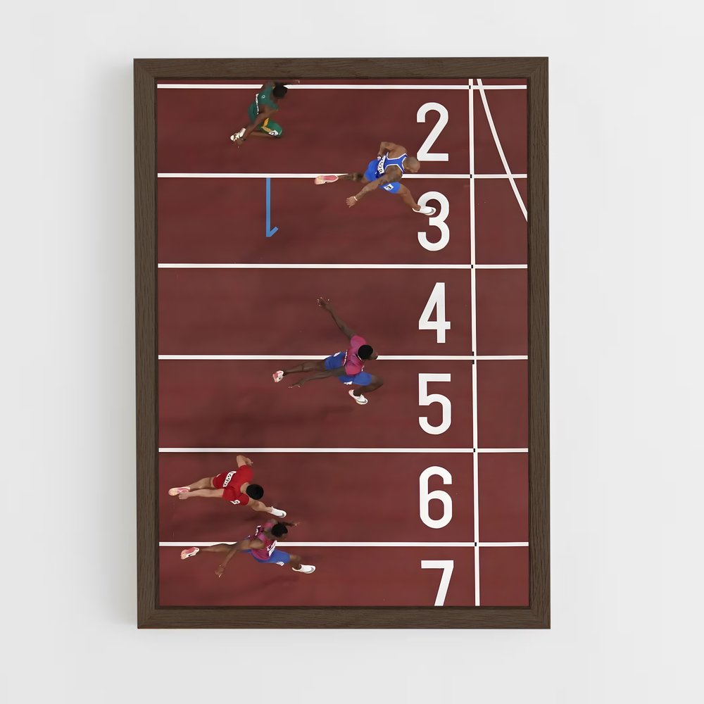 ap-marcell jacobs-3 cadre Bois foncé