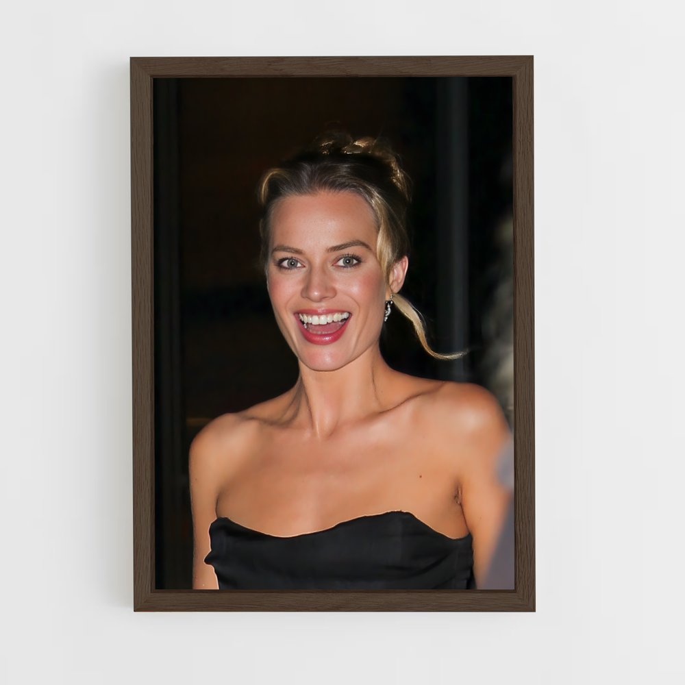 ap-margot robbie-2 cadre Bois foncé