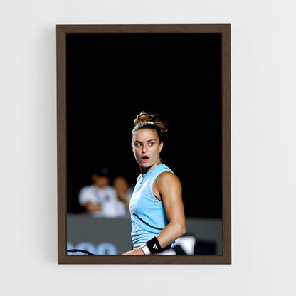 ap-maria sakkari-4 cadre Bois foncé