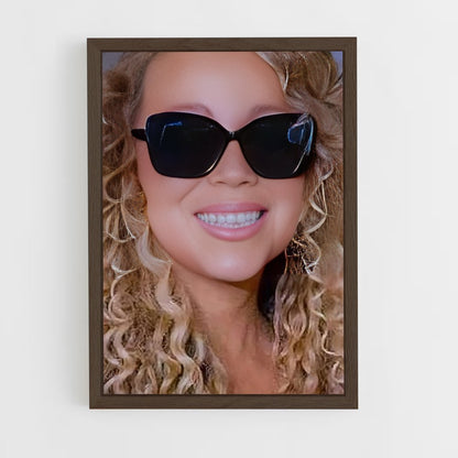 ap-mariah carey-3 cadre Bois foncé