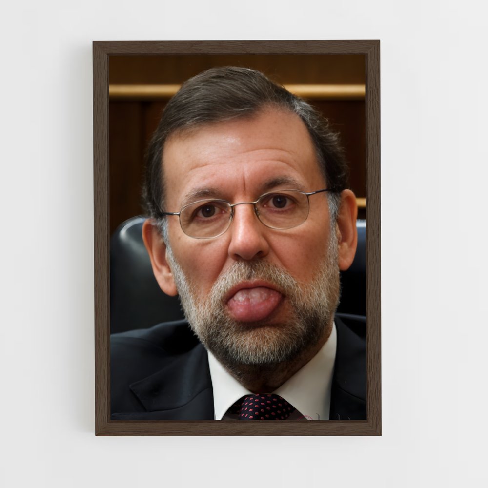 ap-mariano rajoy-1 cadre Bois foncé