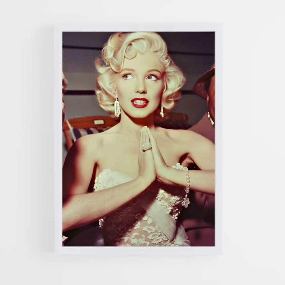 ap-marilyn monroe-10 cadre Blanc