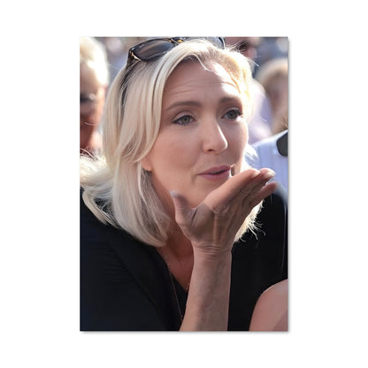 Poster Femme au Micro