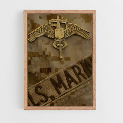 ap-marine corps-4 cadre Bois clair